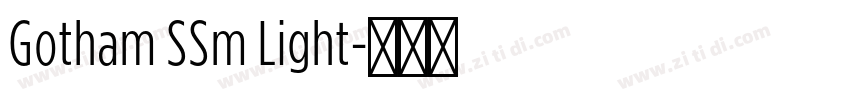 Gotham SSm Light字体转换
